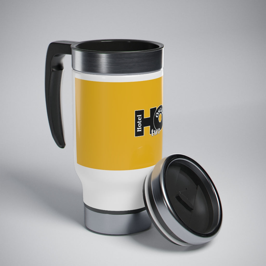 Stainless Steel Travel Mug with Handle, 14oz