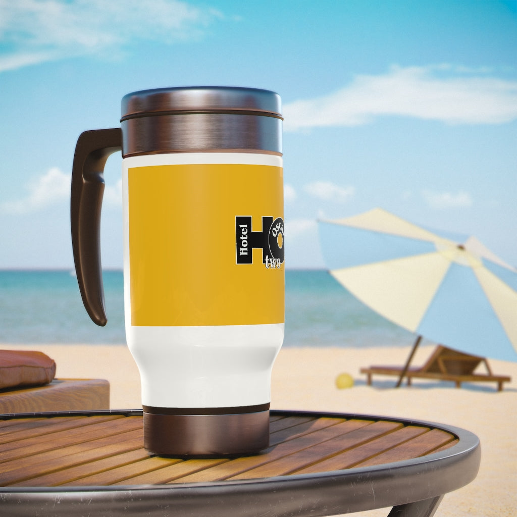 Stainless Steel Travel Mug with Handle, 14oz