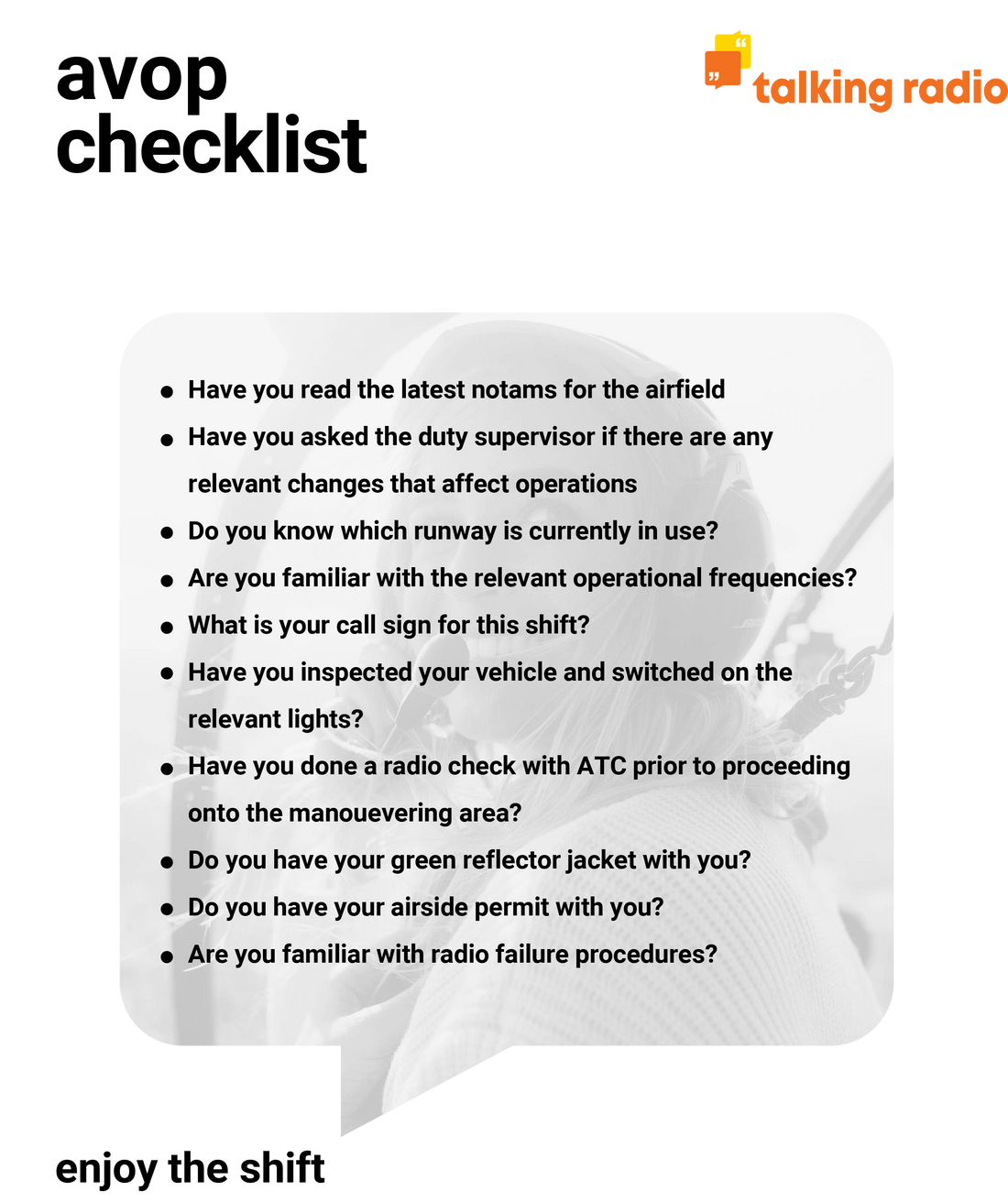 AVOP Checklist - FREE download