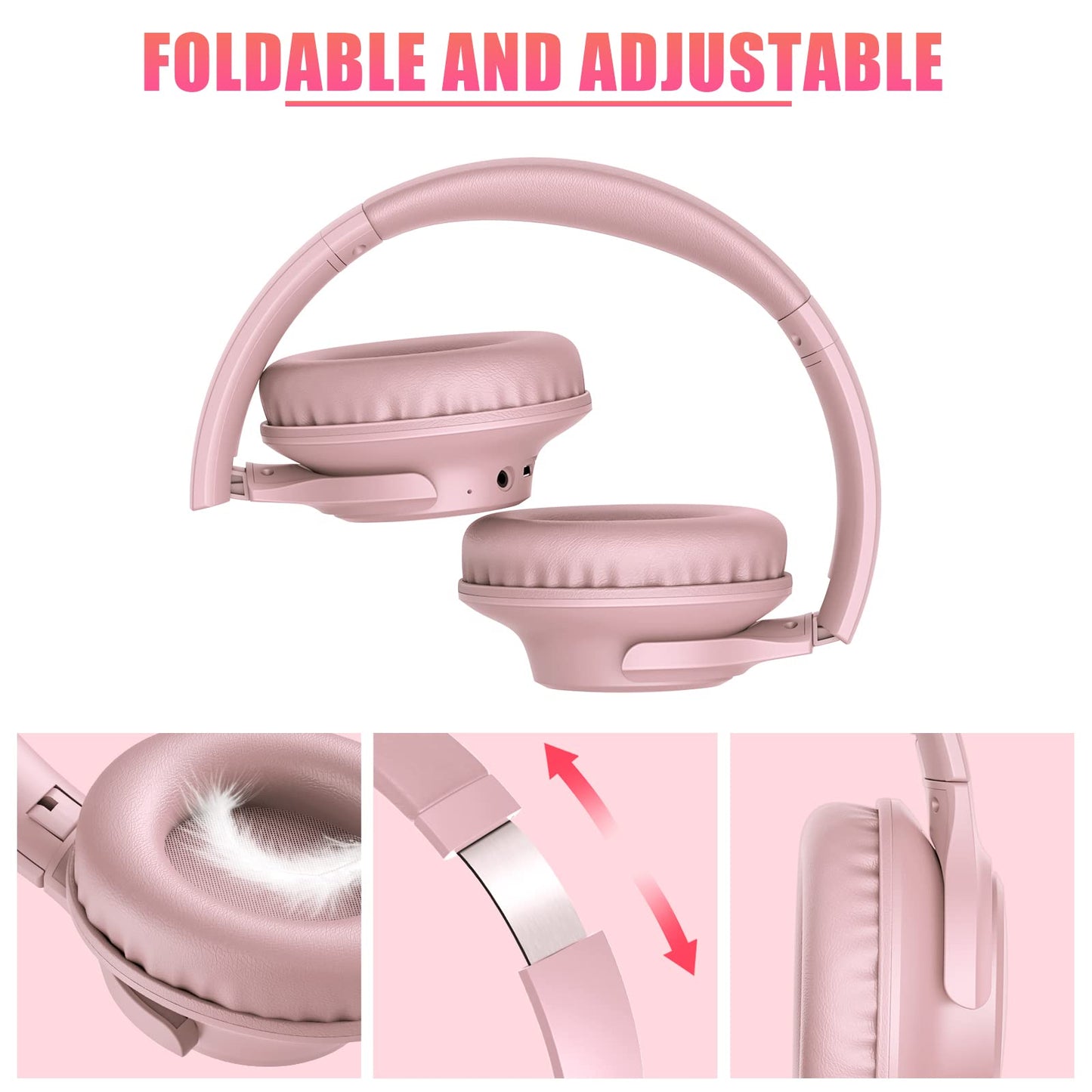 KVIDIO Bluetooth Headphones