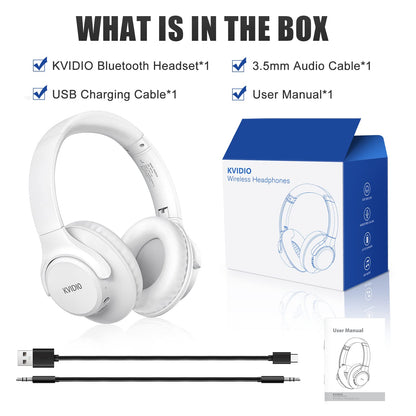 KVIDIO Bluetooth Headphones