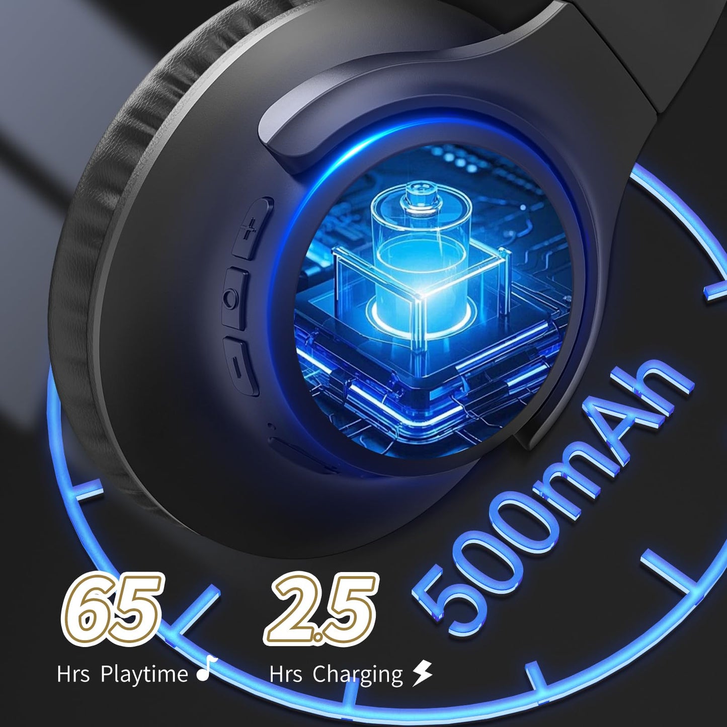 KVIDIO Bluetooth Headphones