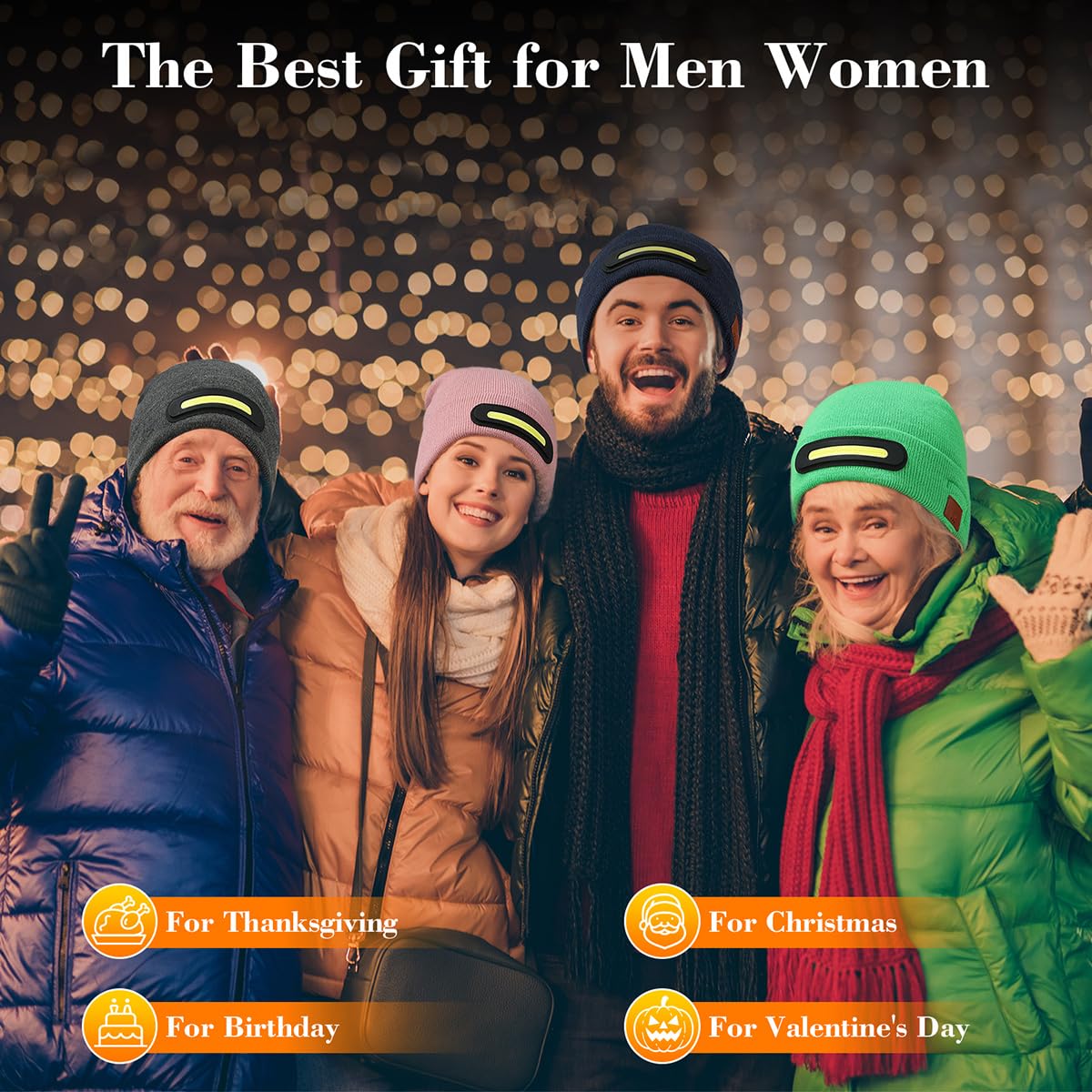 RANCOVY Bluetooth Beanie with Light