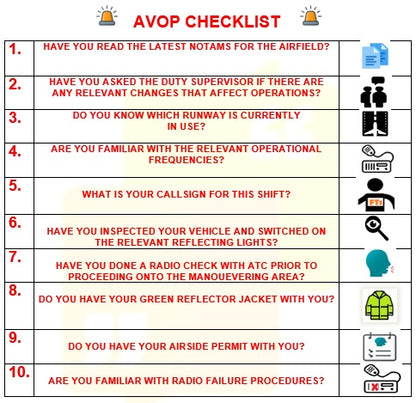 Airside Vehicle Operators (AVOP) Radio Telephony Mock Exam