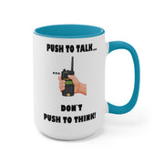 Two-Tone Coffee Mugs, 15oz