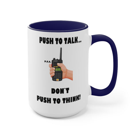 Two-Tone Coffee Mugs, 15oz